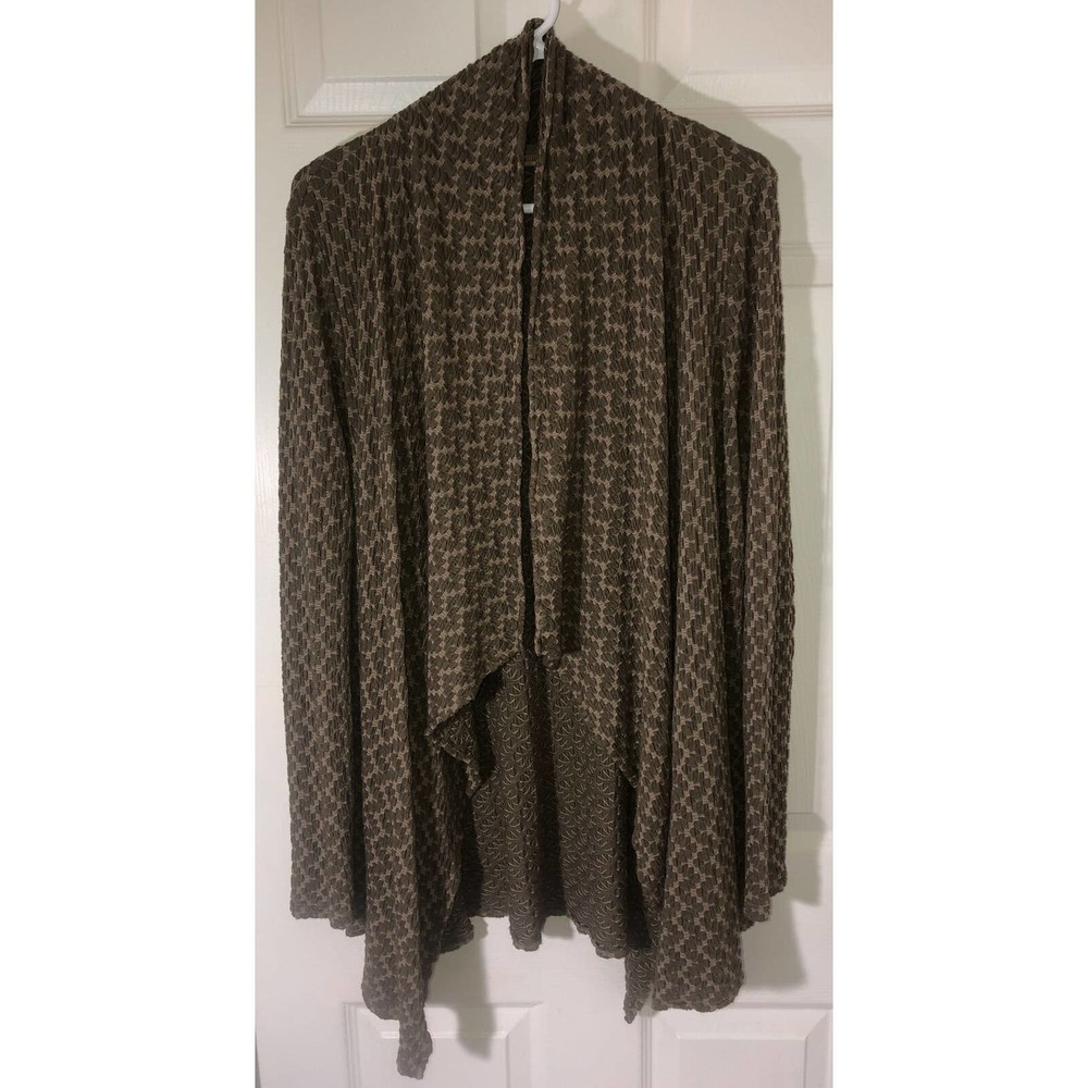 Tianello by Steve Barraza Womens Cascade/Waterfall Open Cardigan Sweater Size S